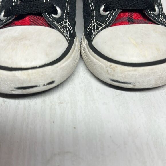 Converse All Star Chuck Taylor Black Red Hi Top Sneakers Tennis Shoes size 8 - Picture 3 of 9